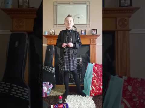 9 year old jaylee singing fight song