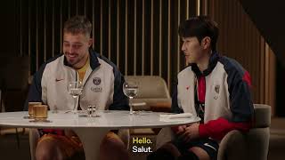 PSG stars Tenas & Lee enjoy Michelin BIB Gourmand dining at Jiwan Qatar with Chef Morgan.