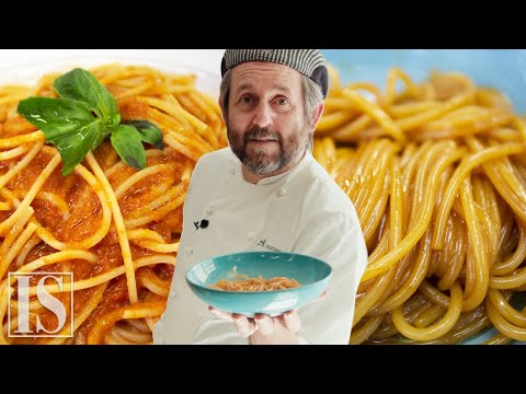 Spaghetti al pomodoro: originale (pumarola) vs. gourmet con Cristiano Tomei