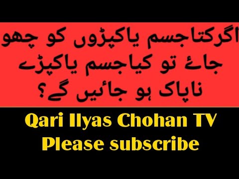 If Dog Is Touch Your Body And Cloths So These Are Pure? || Qari Ilyas Chohan