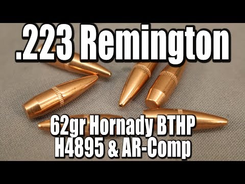 223 Rem - 62gr Hornady BTHP with H4895 & AR-Comp