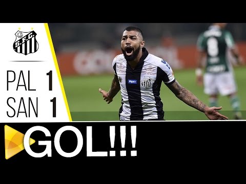 Palmeiras 1 x 1 Santos | GOL | Brasileirão (12/07/16)