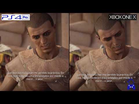 Assasins Creed Origins   PS4 Pro VS Xbox One X   4K Graphics Comparison   Comparativa