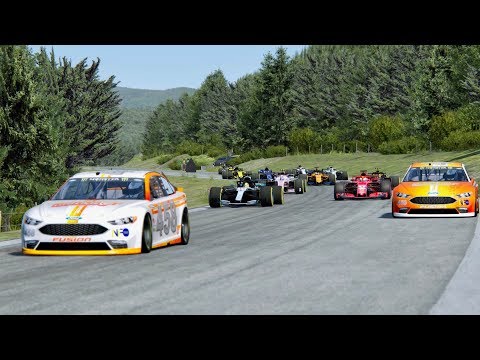 All F1 2018 Cars vs All Nascar Cars - Old Spa
