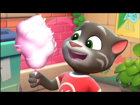 Talking Tom Cat 🐱 Gameplay Walkthrough | TOM VS FOOD! | Cheese, Chili, Donut, Lemon & More | 