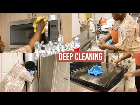 KITCHEN DEEP CLEAN WITH ME | EXTREME CLEANING MOTIVATION | SPRING 2020 CLEANING | Faith Matini