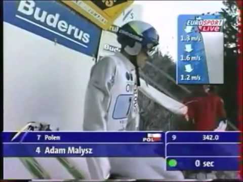 Adam Małysz - 99,0 m - Villach 09.12.2001