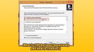 What is PUP Optional OpenCandy and How to remove it