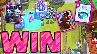 ONLY 4 CARDS TO WIN : Clash Royale : FASTEST VICTORY