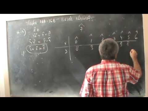 Lectia BAA 36 B - Ecuatie in clasa de resturi modulo 7