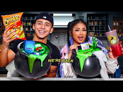 MAKING SPOOKY BASKETS FOR EACH OTHER ft: ITSORAIDA *FUNNY ASF*