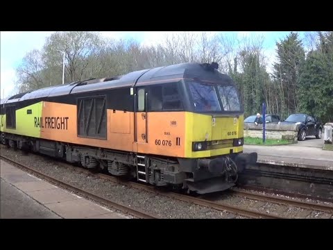 60076 & 60062 on Pathfinder Railtours' "Marsh Magician" at Ince & Elton - 25/3/2023