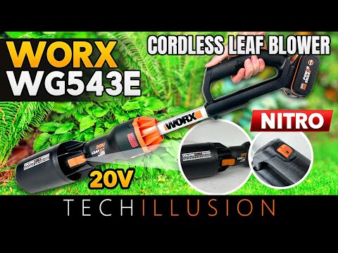 💥LIGHT BUT STRONG?!🤯 The LIGHTEST 20V cordless leaf blower from WORX!😮 - Nitro WG543E Power Share