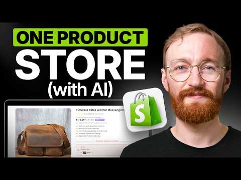 How to Build a One Product Shopify Store in 2026 (Using AI)