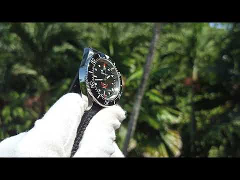 Squale 1545 Black Rubber Dive Watch