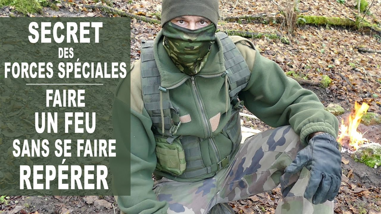 Comment faire un FEU sans fumée en toute discrétion. SECRET des FORCES SPÉCIALES