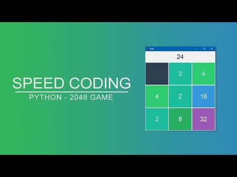Speed Coding Python 2048 Game