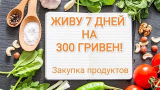 ЖИВУ 7 ДНЕЙ НА 300 ГРИВЕН! Закупка продуктов