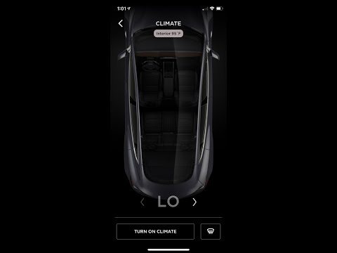 Air Condition a HOT Tesla Model Y Remotely Using the App #shorts