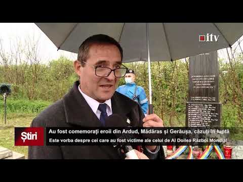 Au fost comemorați eroii din Ardud, Mădăras și  Gerăușa