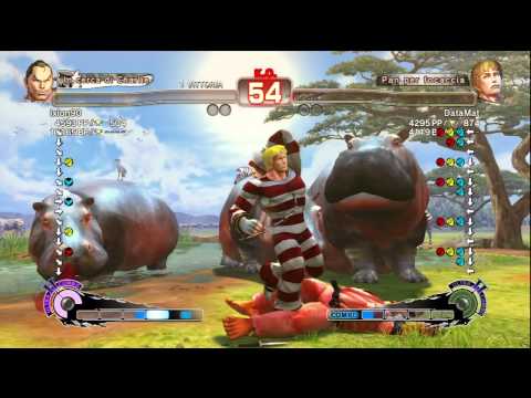 Super Street Fighter IV AE2012 - DataMat (Cody) Vs Ixion90 (Dan)