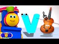 Letter V Song V For Violin Learn Alphabets With Bob The Train