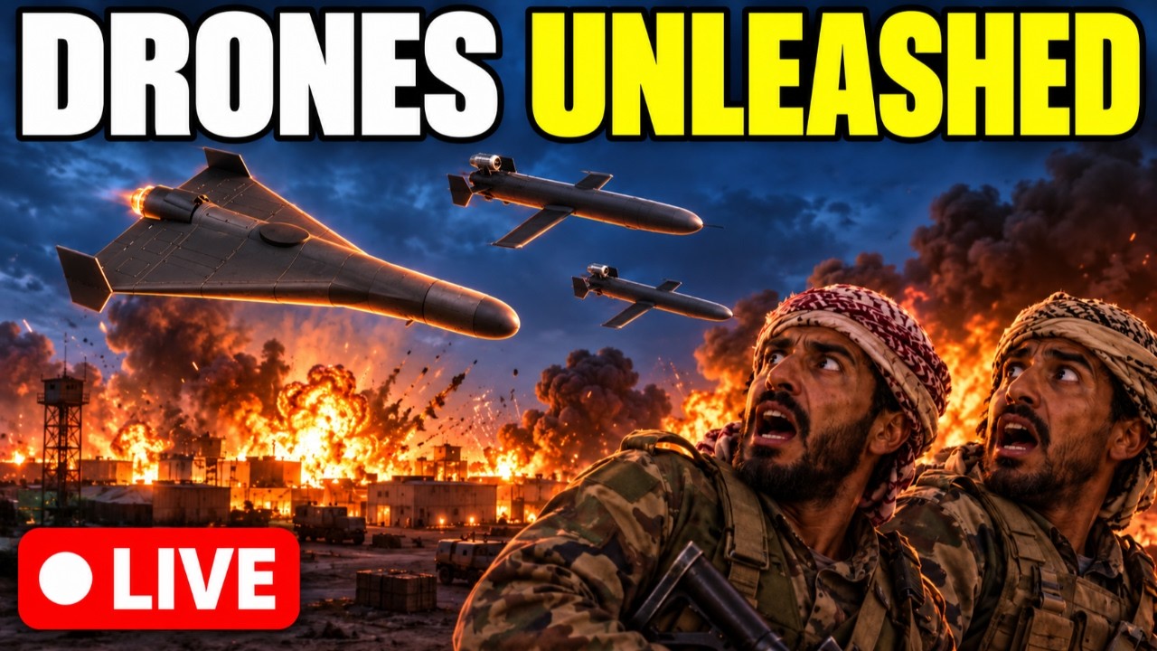 LIVE: MASSIVE Drone Attack SHOCKS Houthi Rebels