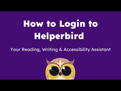How to Login to Helperbird