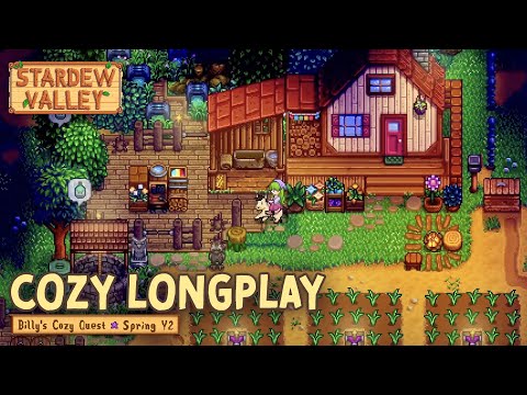 Stardew Valley 1.6 No Commentary Longplay 🌿 Cozy Gameplay for Sleep, Study, & Work (Spring Year 2)