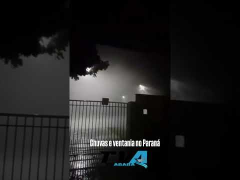 URGENTE: FORTE CHUVA E VENTANIA ATINGEM TELÊMACO BORBA; PARANÁ TEM ALERTA PARA TEMPESTADES