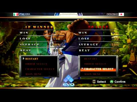 EVO2015 KOFXIII Side Tournament - JPNW Kira vs Oogosho