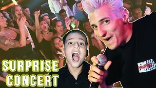 Performed My First LIVE Concert! *Surprised a Fan 3,000 Miles Away*