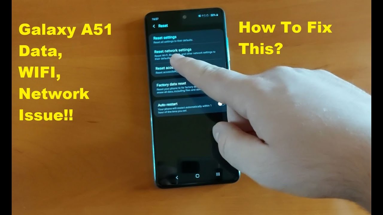 Galaxy A51 - Data & WI-FI Problems!How To Fix It!