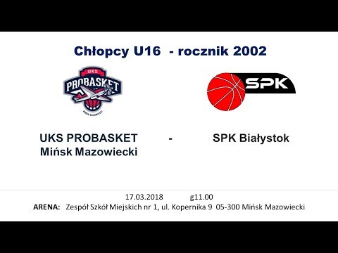 2018.03.17 PLAY OFF U16 PROBASKET vs SPK