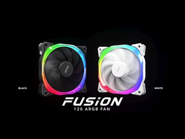 Antec Fusion 120 ARGB W Case per computer Ventilatore 12 cm Bianco video