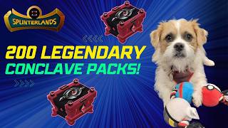 Opening 200 LEGENDARY Conclave Arcana Splinterlands Packs!