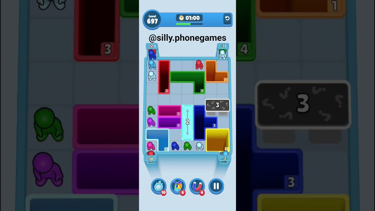 Drop Away Level 697 Walkthrough Solution