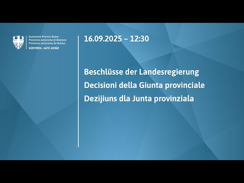 Beschlüsse der Landesregierung - 16.09.2025