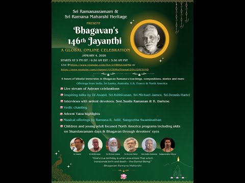 146th Bhagavan's Jayanthi Global Online Celebration on Jan 4th 2026