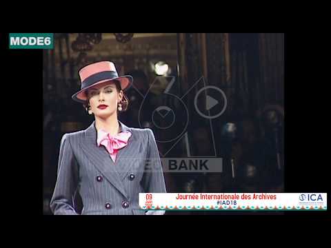 Extrait archives M6 Video Bank // 10 ans d'archives (Défilé et interview d'Yves Saint Laurent)