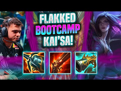 FLAKKED DESTROYING WITH KAI'SA IN KOREA BOOTCAMP! - G2 Flakked Plays Kai'Sa ADC vs Tristana! |
