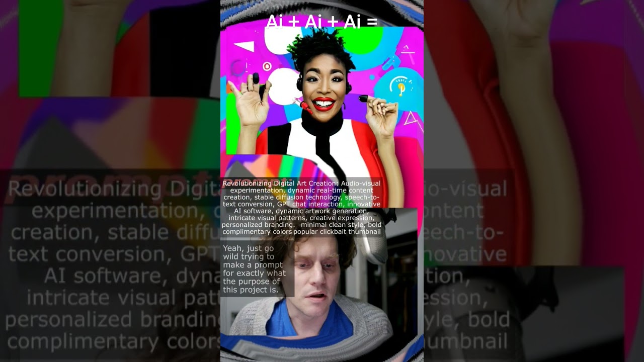 Gpt3 + Whisper + Stable Diffusion + TouchDesigner generating images from speech in real-time! #ai