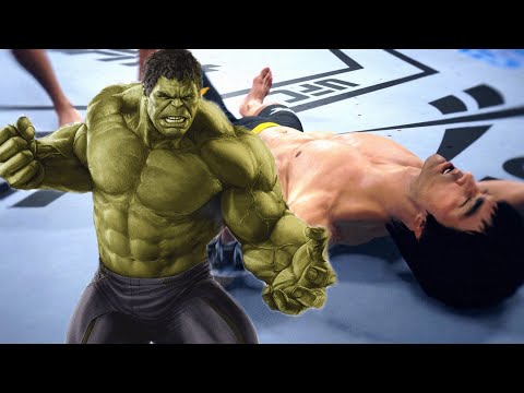 UFC4 Bruce Lee vs Cyber Hulk EA Sports UFC 4