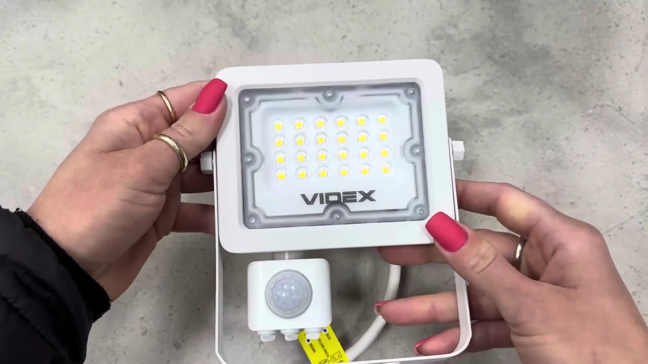 Світлодіодний сенсорний прожектор VIDEX VL-Fe105W-S 10W 5000K білий (VL-F2e105W-S)