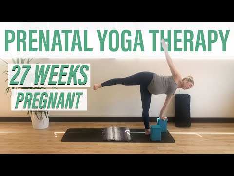 Pregnancy Yoga To Be A #STRONGMOM (27 Weeks Pregnant!) | ROOT Yoga Therapy with Jasmine