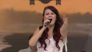 Saara Aalto singing No Fear in Astana Expo 2017