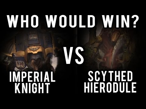 Imperial Knight vs Scythed Hierodule  Warhammer 40k Battle Report - Who Would Win Ep 39