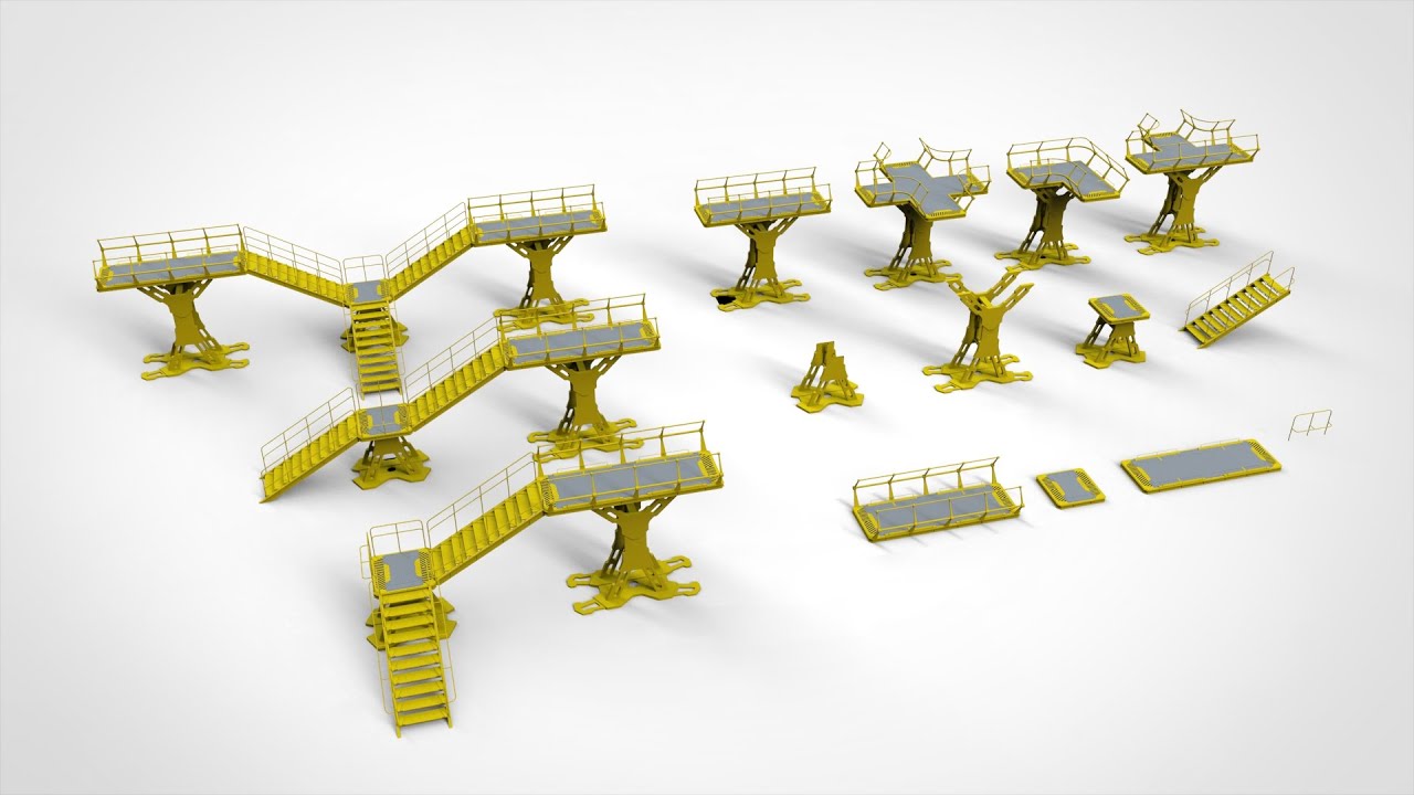 SF 모듈형 환경 8 3D 모델