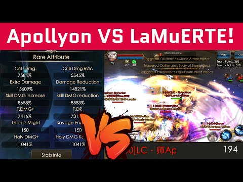 Apollyon Vs LaMuERTE - V14 battle - Over 200kills - Legacy of Discord