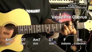 How To Play JAMMIN' Bob Marley & The Wailers Guitar Lesson Jamming @EricBlackmonGuitar